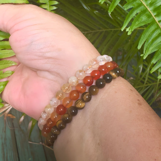 Carnelian Gemstone Stretch Bracelet