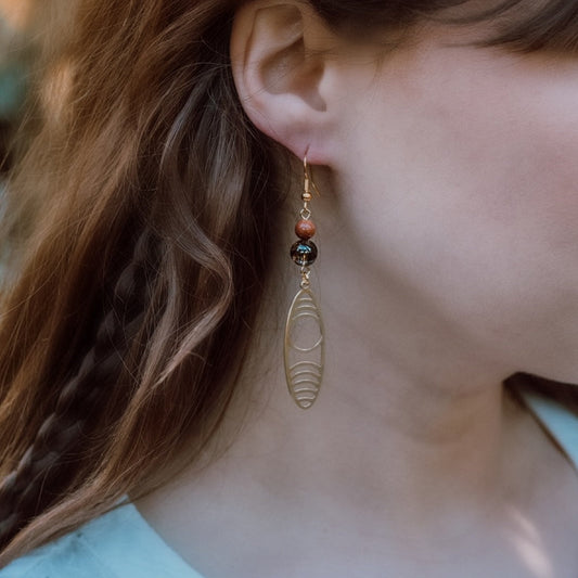 Optic Waves Eclipse Earrings