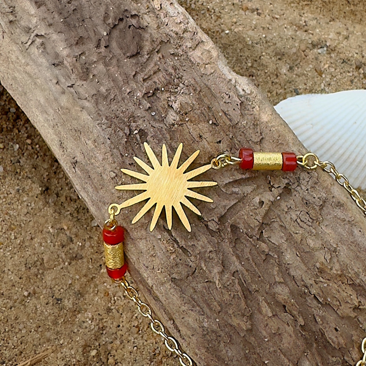 Fire Sun Carnelian Anklet