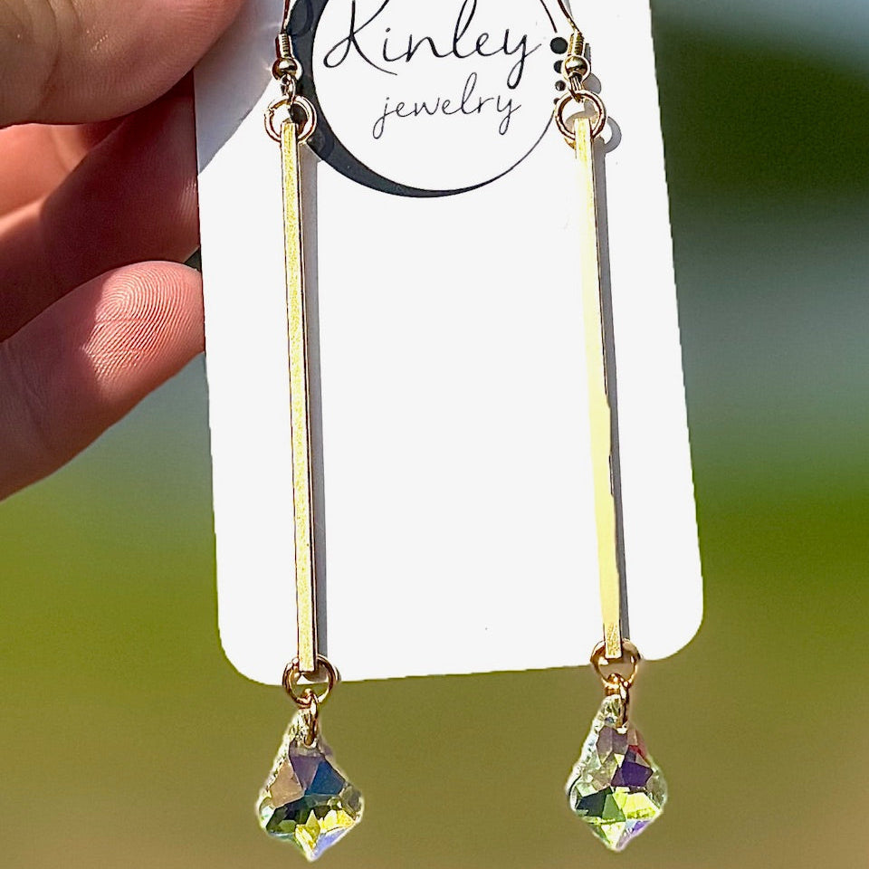 Catching Sun Crystal Earrings