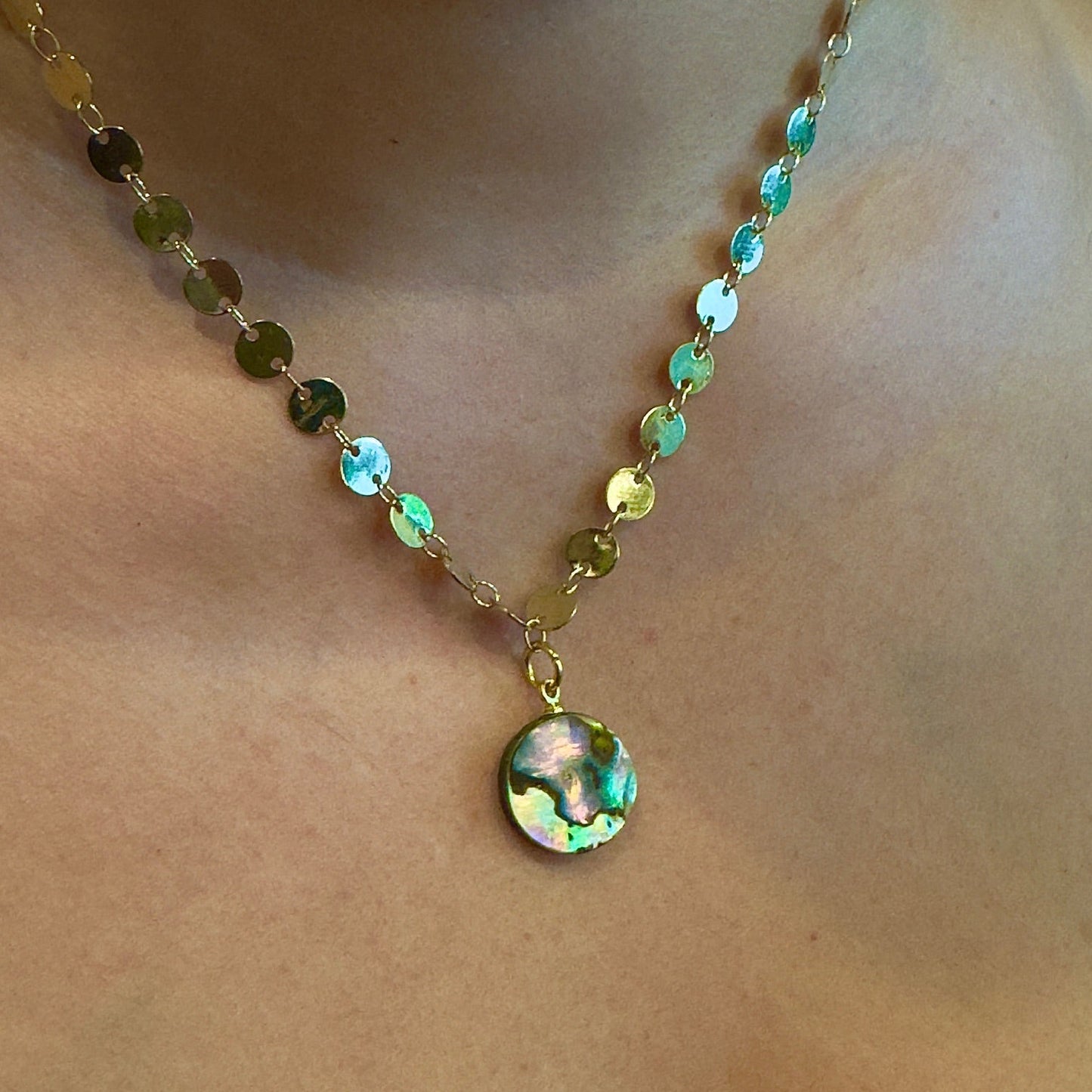 Tidal Treasure Abalone Necklace