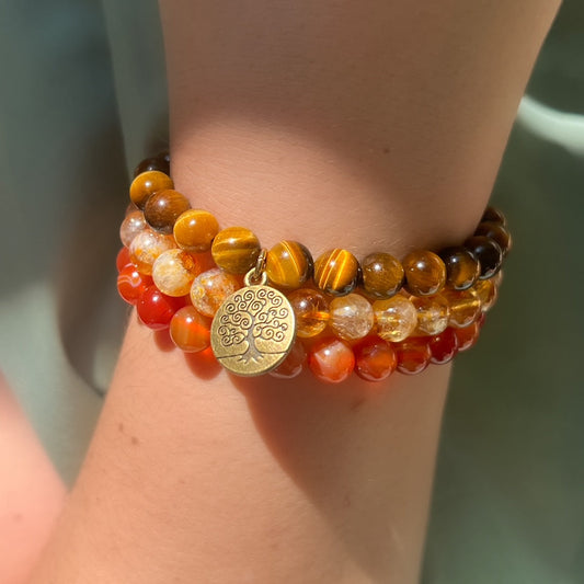 Earth Energy Gemstone Bracelets - 8mm Gemstones