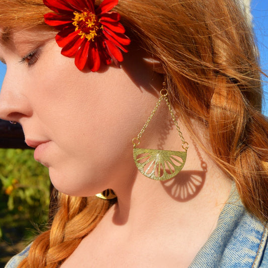 Leaf Stencil Half Rounds