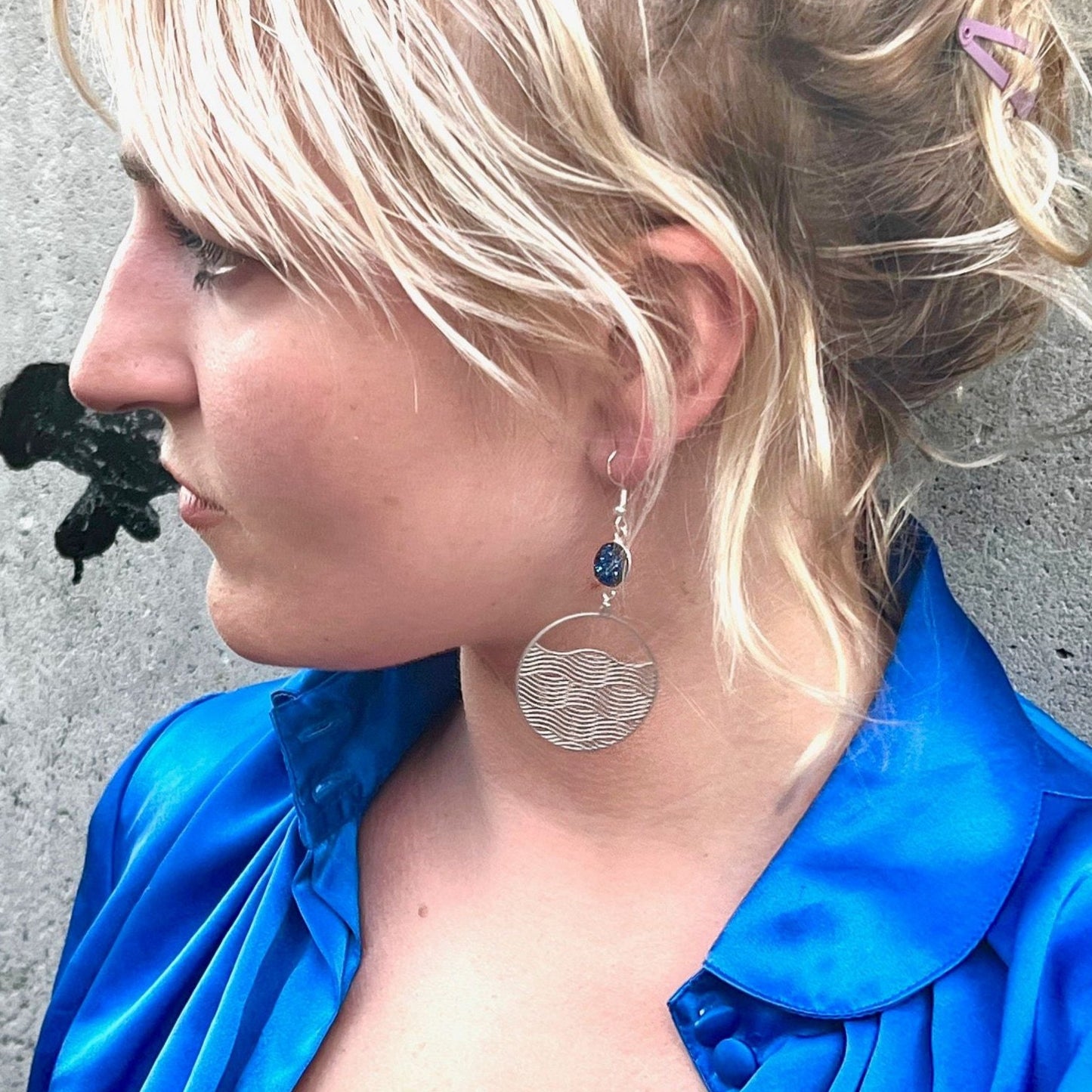 Sparkling Wave Length Earrings