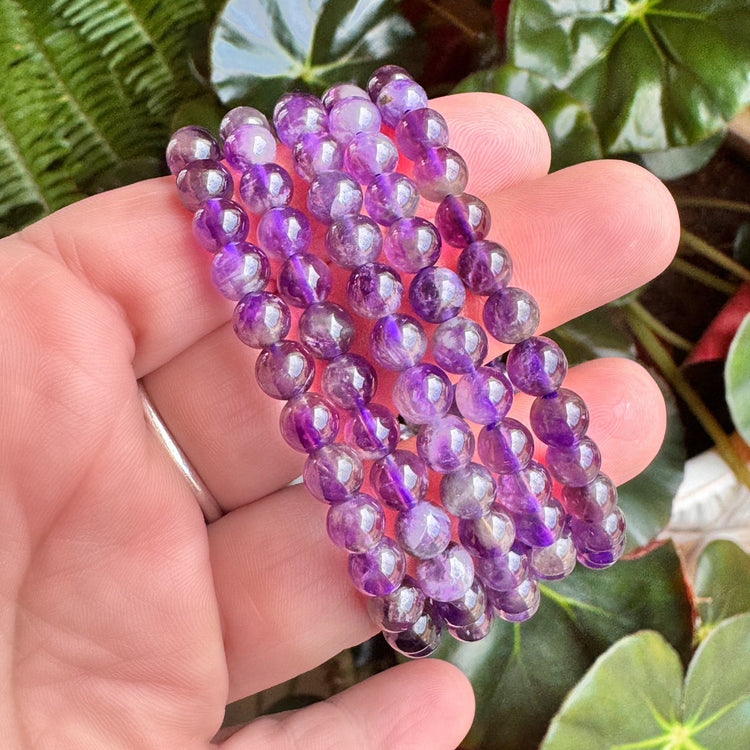 Collection of amethyst jewelry for February birthstone