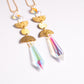 Moon Phases Rearview Mirror Prism Car Necklace