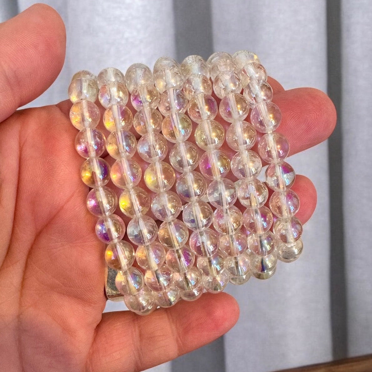 Aura Clear Quartz Stretch Bracelet
