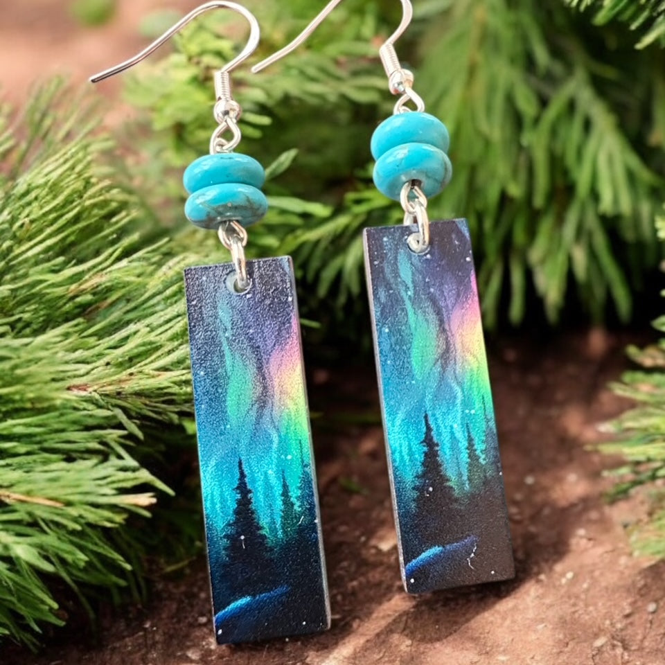 Aurora Borealis Earrings – Handcrafted Jewelry Inspired by Northern Lights by Kinley Jewelry