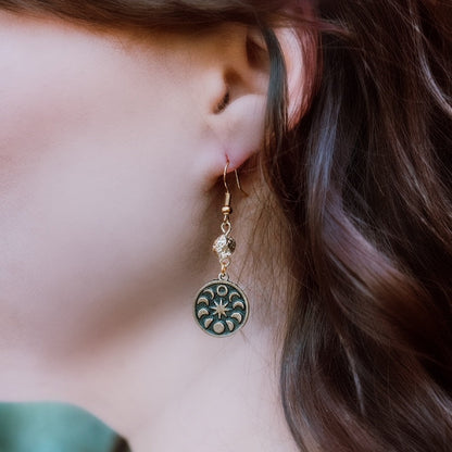 Solar Eclipse in the Round Earrings