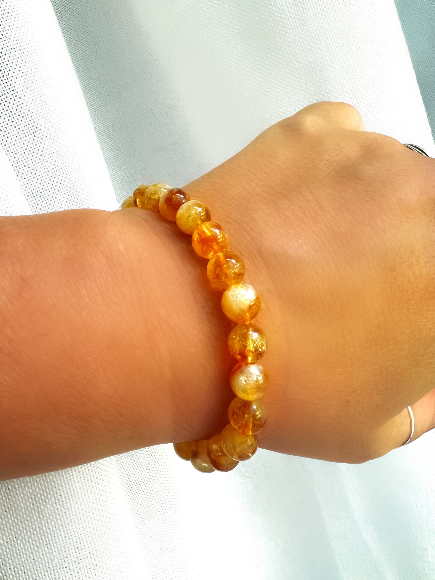 Citrine Gemstone Stretch Bracelet