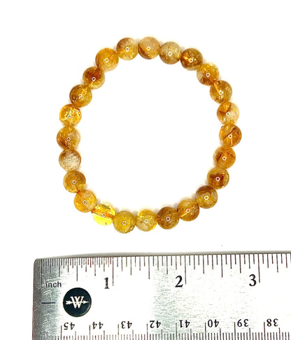 Citrine Gemstone Stretch Bracelet