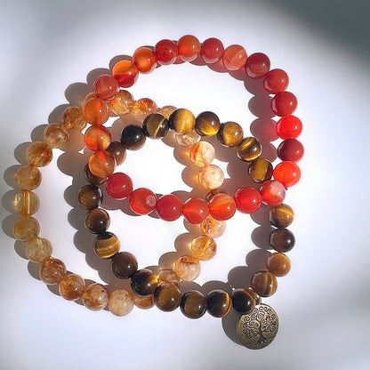 Earth Energy Gemstone Bracelets - 8mm Gemstones
