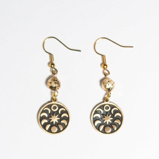 Solar Eclipse in the Round Earrings