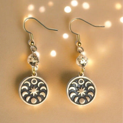 Solar Eclipse in the Round Earrings