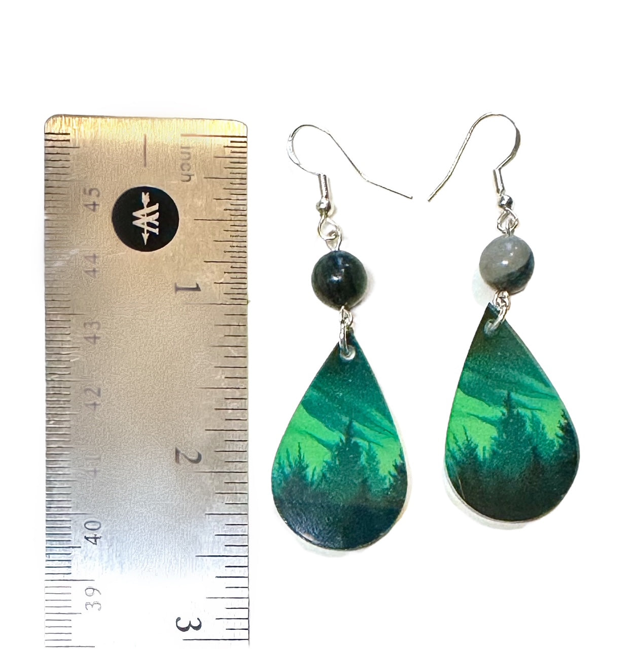 Emerald Forest Earrings – Nature-Inspired Jewelry Featuring Aurora Borealis Design by Kinley Jewelry
