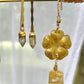Golden Blossom with Rutilated Quartz Necklace