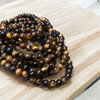 Gold Tiger Eye Gemstone Bracelet