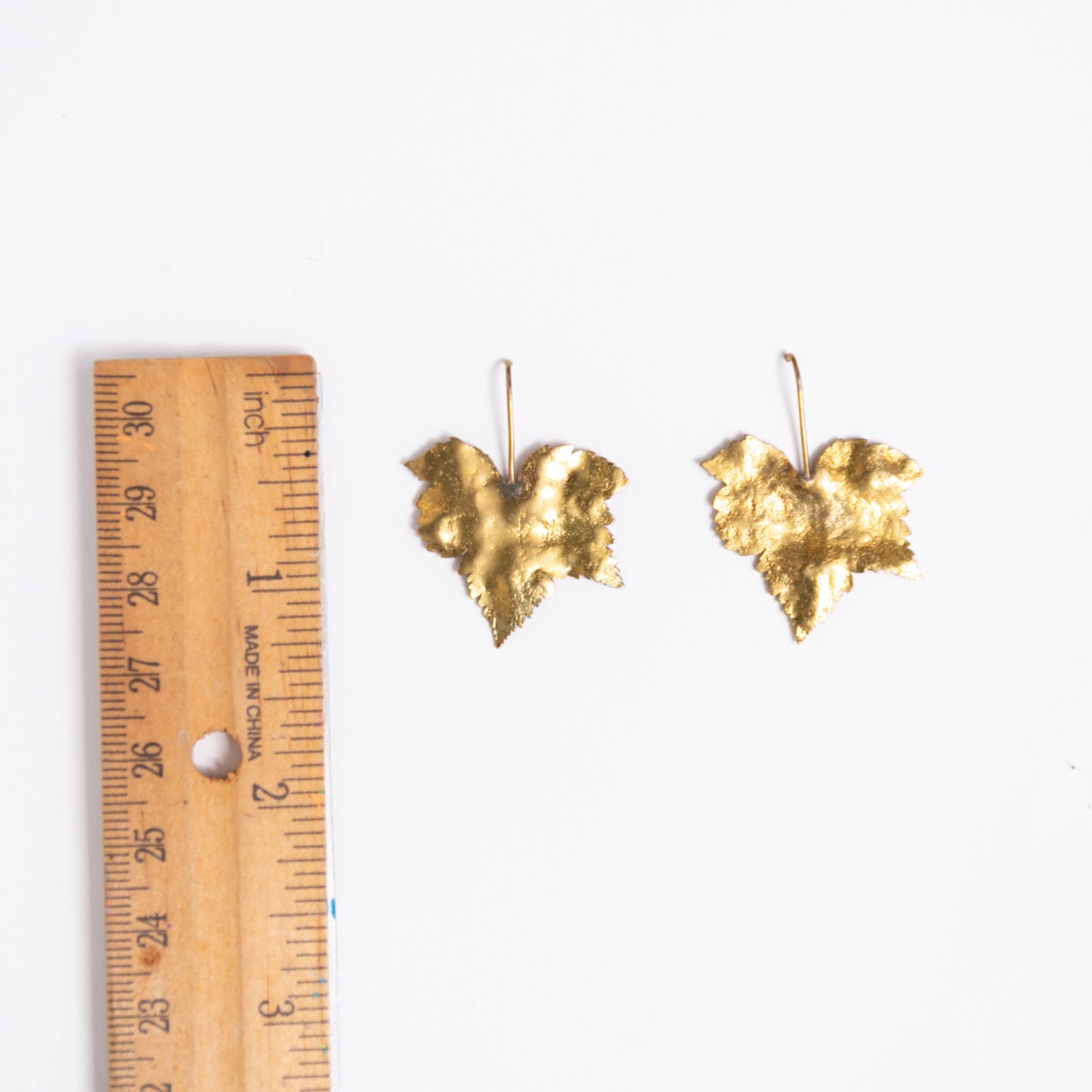 Golden Maple Leaf Earrings