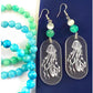 Crystal Clear Acrylic Etched Jellyfish Statement Earrings
