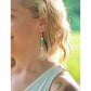 Crystal Clear Acrylic Etched Jellyfish Statement Earrings