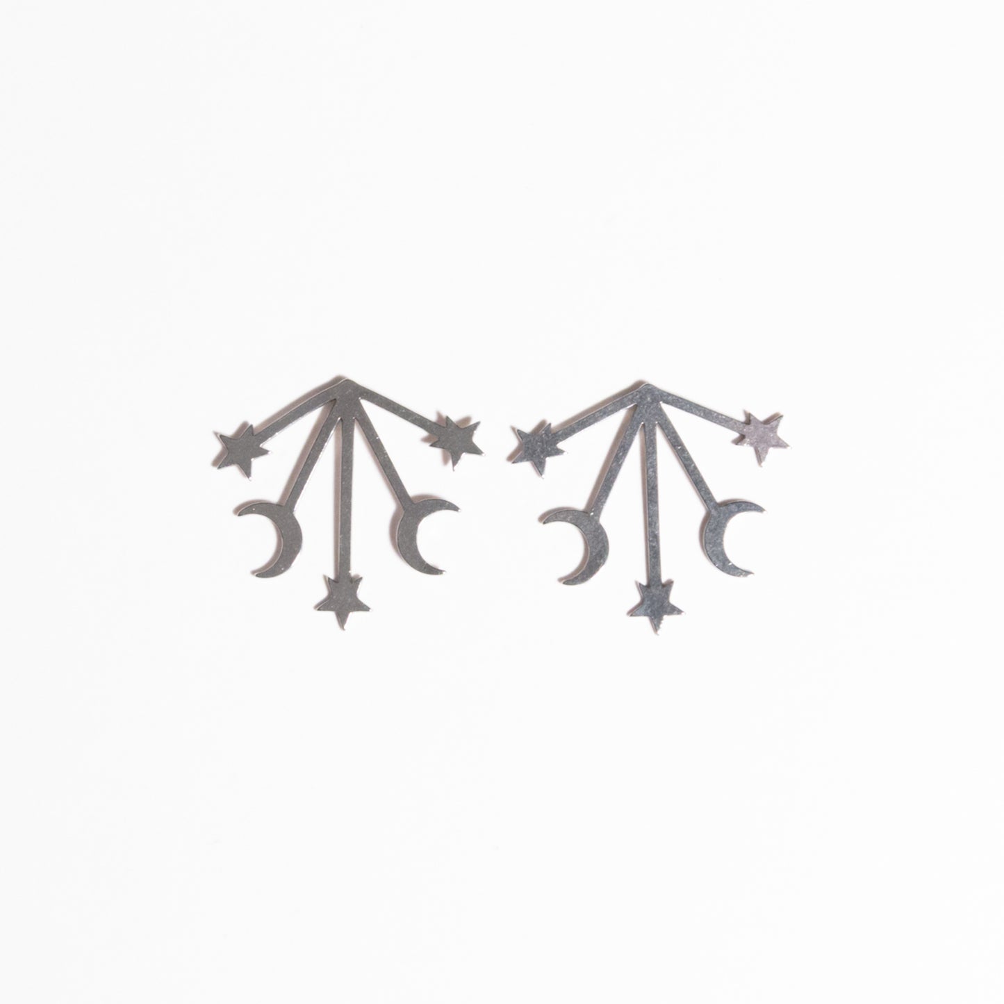 Radiate Silver Post Earrings