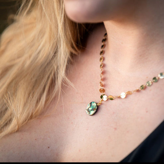 Tidal Treasure Abalone Necklace