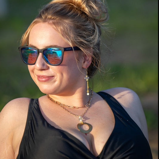 Golden Beach Medallion Necklace