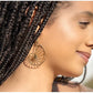Nautilus Spiral Earrings in Gold