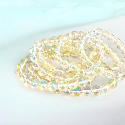 Aura Clear Quartz Stretch Bracelet