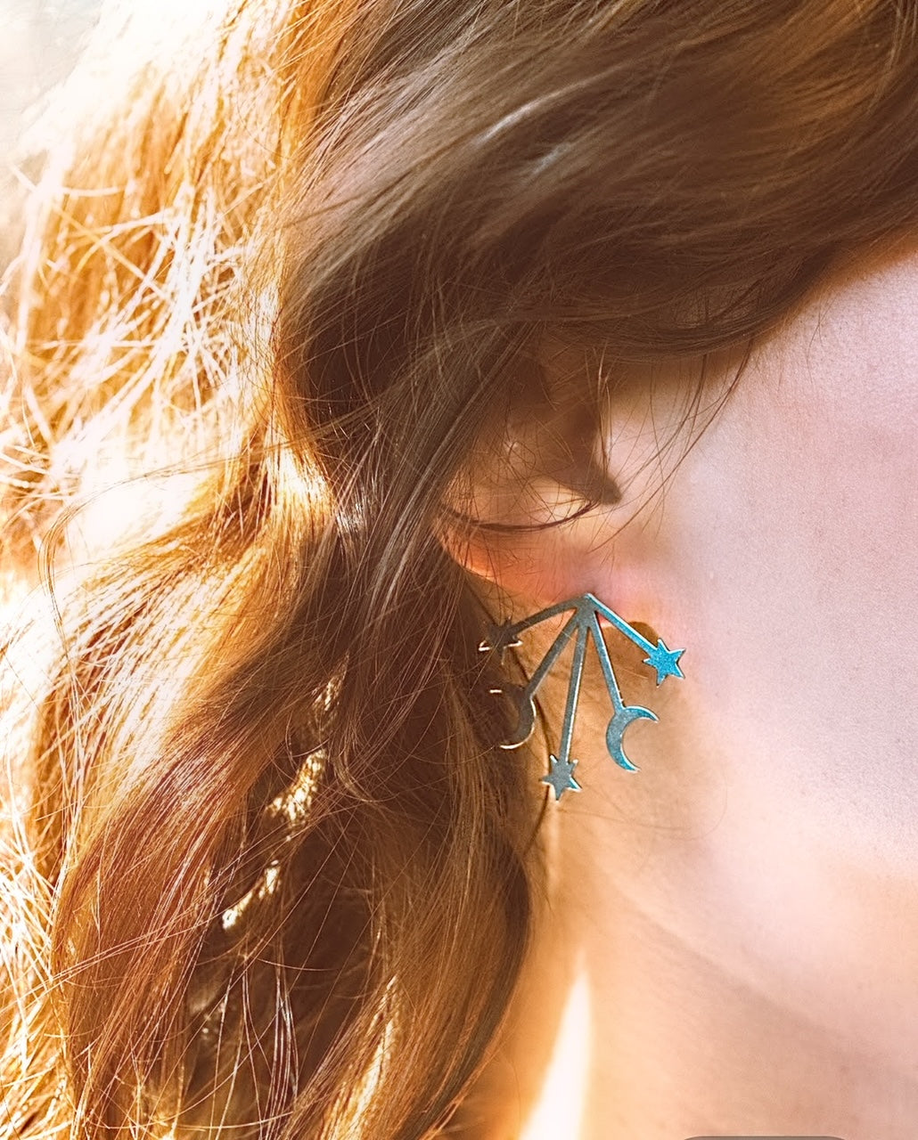 Radiate Silver Post Earrings
