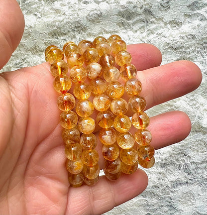 Citrine Gemstone Stretch Bracelet