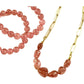 Strawberry Quartz Polished Stones Necklace