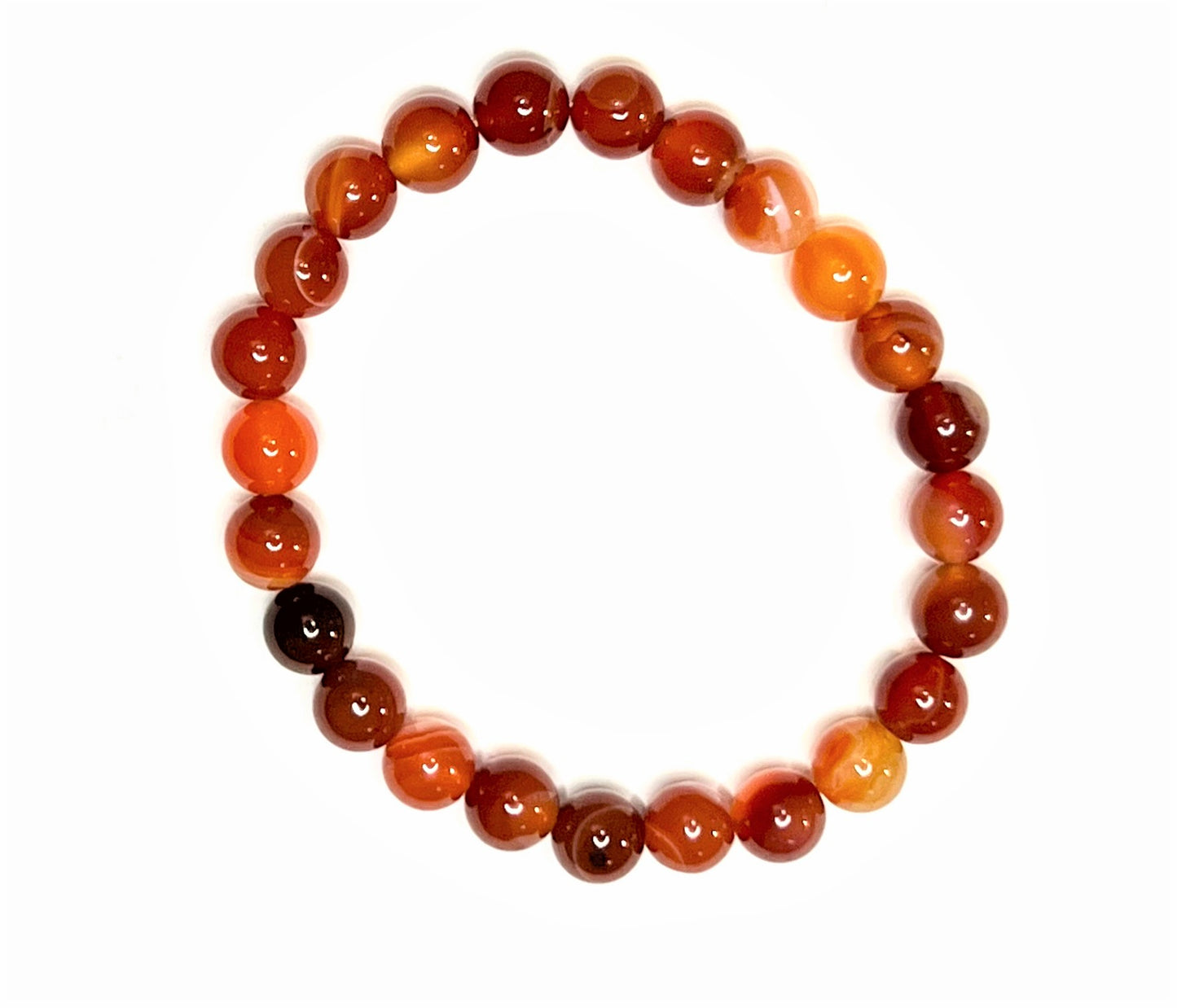 Carnelian Gemstone Stretch Bracelet