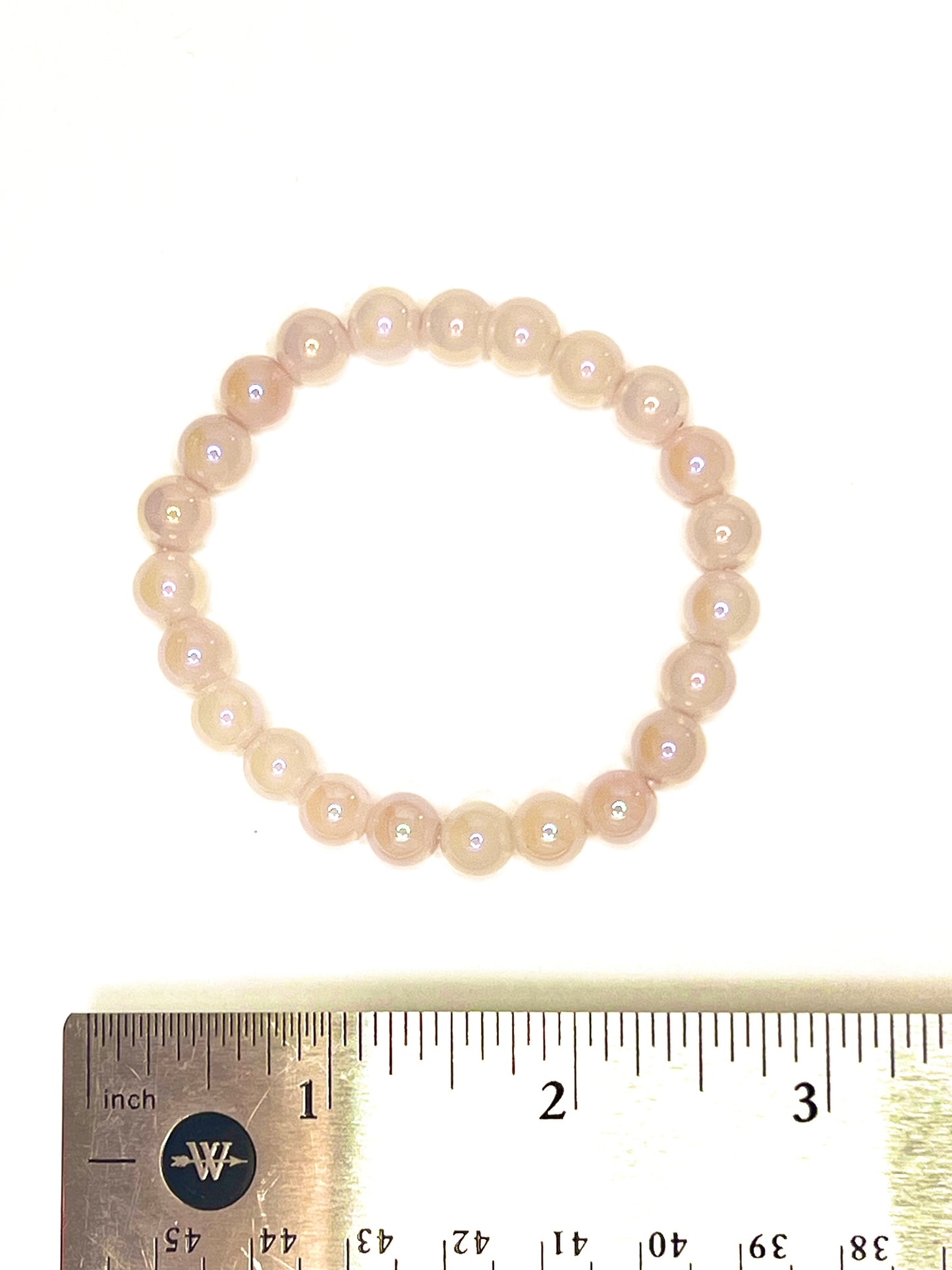 Rose Quartz Beaded Stretch Bracelet - 8mm Gemstones