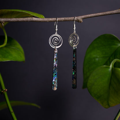 Opalescent Shell Dangles