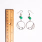 Seedling Earrings with Green Jade