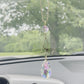 Butterfly Prism Rearview Mirror Car Necklace