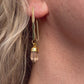 Copper Infused Quartz Point Earrings