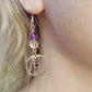 Amethyst Crystal Eclipse Earrings