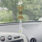 Moon Phases Rearview Mirror Prism Car Necklace
