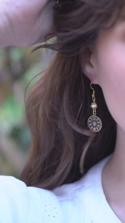 Solar Eclipse in the Round Earrings