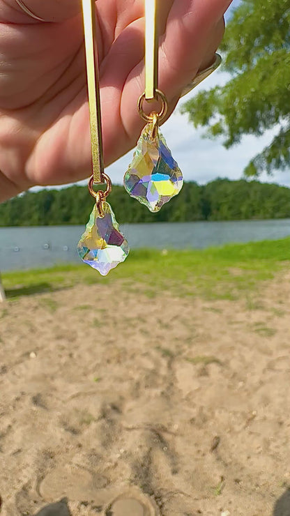Catching Sun Crystal Earrings