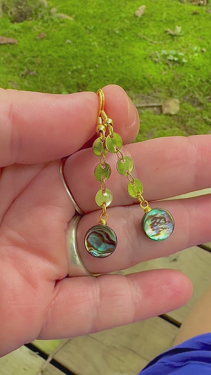 Abalone Shine Dangle Earrings