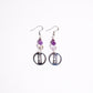 Amethyst Crystal Eclipse Earrings