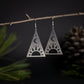 Sun and Moon Mystic Pyramid Earrings