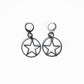 Black Star Earrings