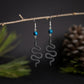 Black Serpent Earrings