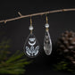 Chrystal Clear Etched Crystal Power Earrings