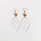 Chrystal Clear Etched Magic Mushroom Earrings