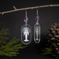 Chrystal Clear Moon Goddess Etched Earrings